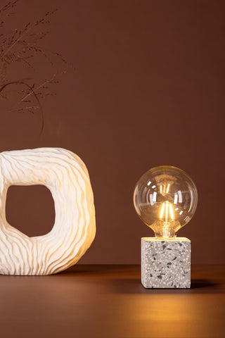 Venture Home Rilche Bordslampa - Vit / Klart glas