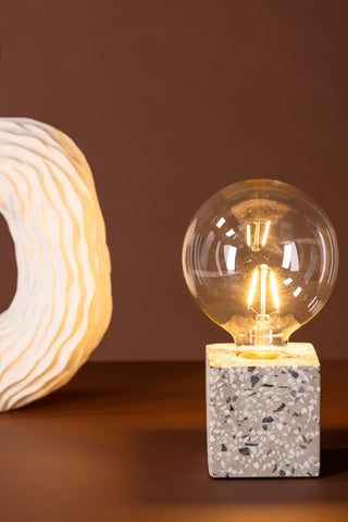 Venture Home Rilche Bordslampa - Vit / Klart glas