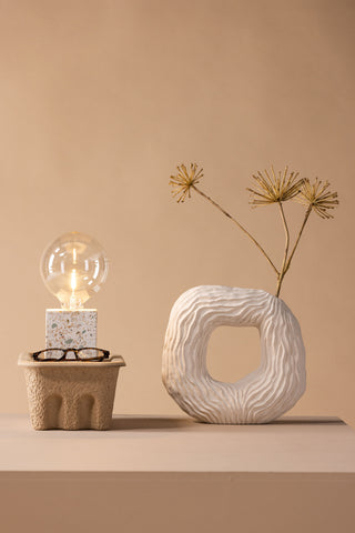 Venture Home Rilche Bordslampa - Grå / Klart glas