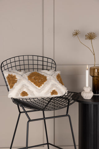 Venture Home Ada Kuddfodral Polycotton - Vit/Brun / 30x50