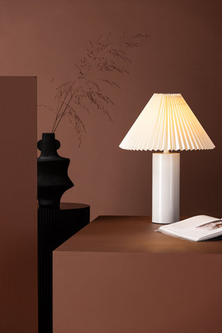 Venture Home Largin bordslampa - ljusgrå / offwhite papper