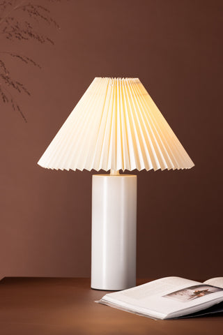Venture Home Largin bordslampa - ljusgrå / offwhite papper
