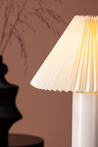 Venture Home Largin bordslampa - ljusgrå / offwhite papper