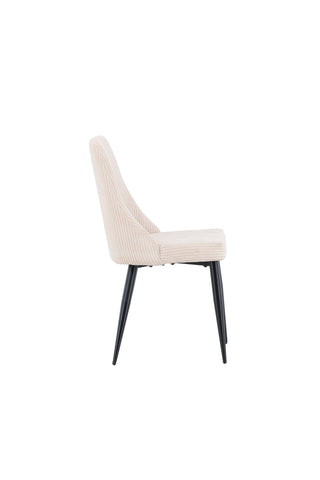 Venture Home Leone Matstol 2-pack - Svart / Beige / FSC 100%