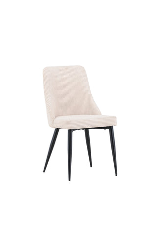 Venture Home Leone Matstol 2-pack - Svart / Beige / FSC 100%