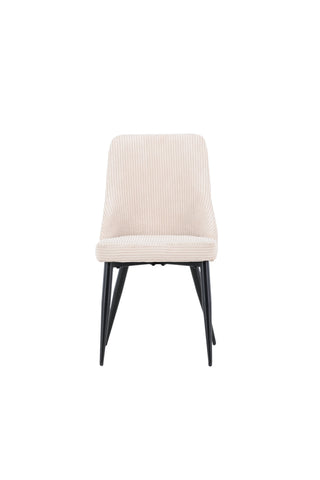 Venture Home Leone Matstol 2-pack - Svart / Beige / FSC 100%