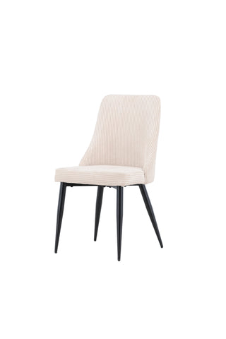 Venture Home Leone Matstol 2-pack - Svart / Beige / FSC 100%