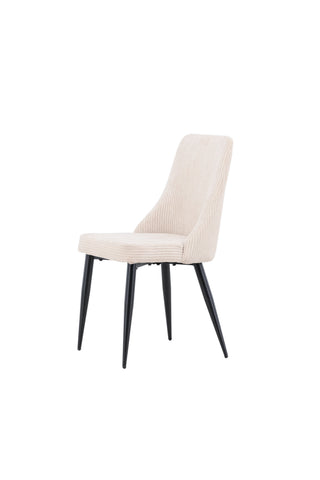 Venture Home Leone Matstol 2-pack - Svart / Beige / FSC 100%