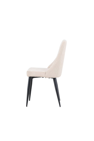 Venture Home Leone Matstol 2-pack - Svart / Beige / FSC 100%