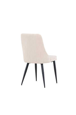 Venture Home Leone Matstol 2-pack - Svart / Beige / FSC 100%