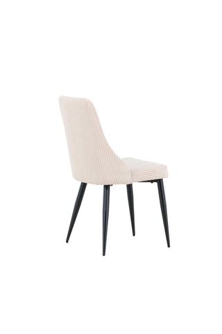 Venture Home Leone Matstol 2-pack - Svart / Beige / FSC 100%