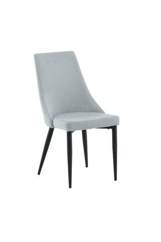 Leone Matstol 2-pack - Svarta Ben / Ljusgrå Manchester Ersätts av 27701-995