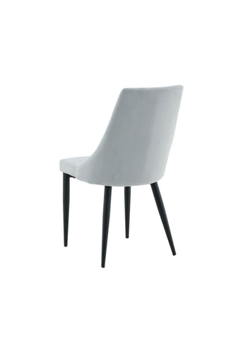 Leone Matstol 2-pack - Svarta Ben / Ljusgrå Manchester Ersätts av 27701-995