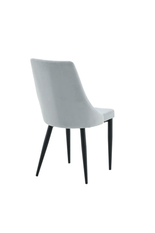 Leone Matstol 2-pack - Svarta Ben / Ljusgrå Manchester Ersätts av 27701-995