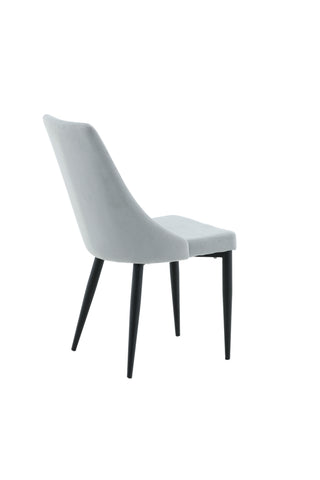 Leone Matstol 2-pack - Svarta Ben / Ljusgrå Manchester Ersätts av 27701-995