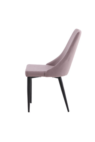 Leone Matstol 2-pack - Svarta Ben / Dusty PinkCorduroy Ersätts av 27701-999