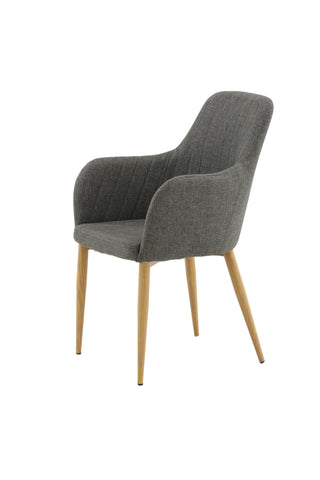 Comfort - Matstol 2-pack - Ek/Mörkgrå Ersätts av 27702-450