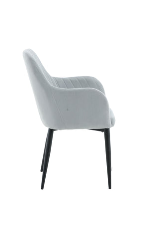 Comfort Matstol 2-pack - Svarta ben / Ljusgrå manchester Ersätts av 27702-995