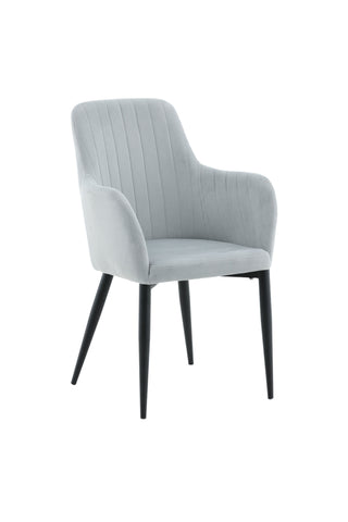 Comfort Matstol 2-pack - Svarta ben / Ljusgrå manchester Ersätts av 27702-995