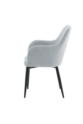 Comfort Matstol 2-pack - Svarta ben / Ljusgrå manchester Ersätts av 27702-995