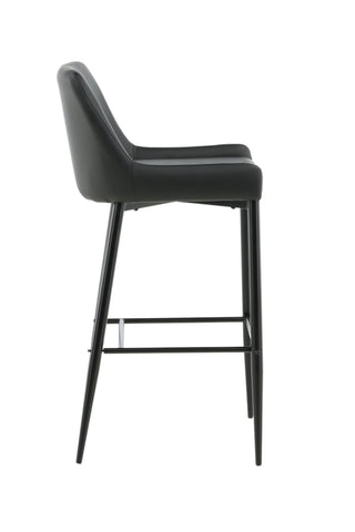 Plaza Barstol 2-pack - Svart / Svart PU