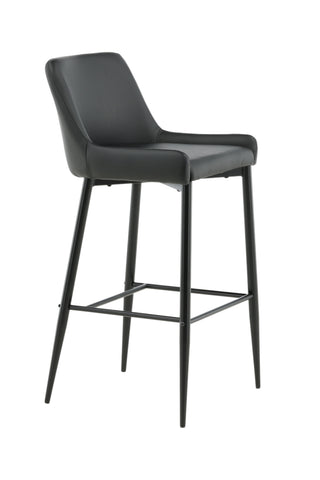 Plaza Barstol 2-pack - Svart / Svart PU