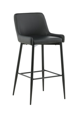 Plaza Barstol 2-pack - Svart / Svart PU