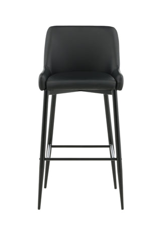 Plaza Barstol 2-pack - Svart / Svart PU