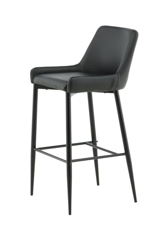 Plaza Barstol 2-pack - Svart / Svart PU