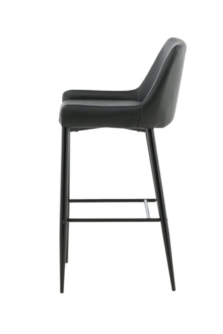 Plaza Barstol 2-pack - Svart / Svart PU