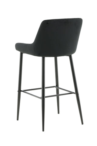 Plaza Barchair 2-pack Black Legs - Black Velvet
