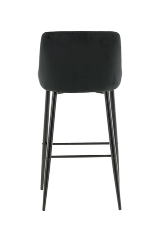 Plaza Barchair 2-pack Black Legs - Black Velvet