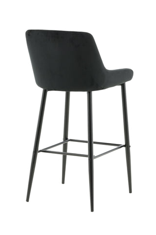 Plaza Barchair 2-pack Black Legs - Black Velvet