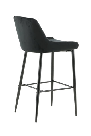Plaza Barchair 2-pack Black Legs - Black Velvet