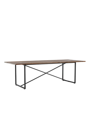 Padang Matbord - Svart / mörk Teak - 250*100*H76