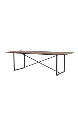 Padang Matbord - Svart / mörk Teak - 250*100*H76