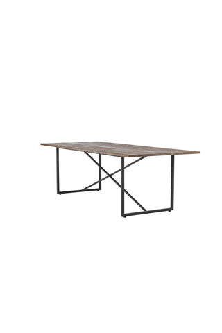 Padang Matbord - Svart / mörk Teak - 250*100*H76