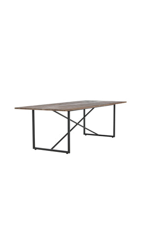 Padang Matbord - Svart / mörk Teak - 250*100*H76