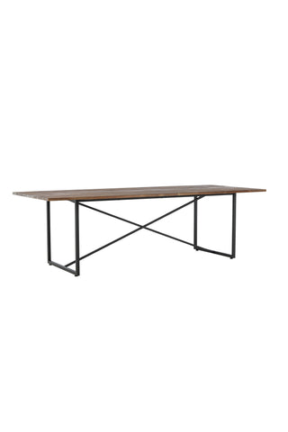 Padang Matbord - Svart / mörk Teak - 250*100*H76