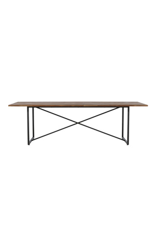 Padang Matbord - Svart / mörk Teak - 250*100*H76