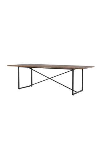 Padang Matbord - Svart / mörk Teak - 250*100*H76