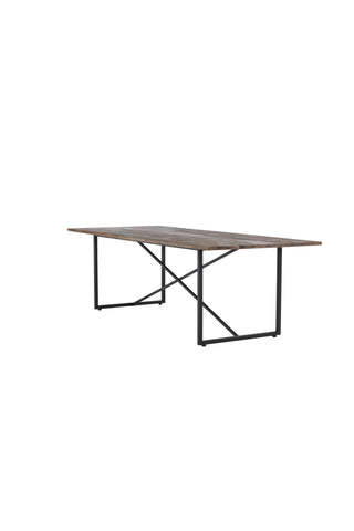 Padang Matbord - Svart / mörk Teak - 250*100*H76