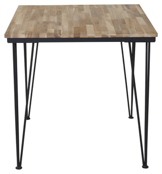 Bali Matbord - 80*80cm - Teak / Svart
