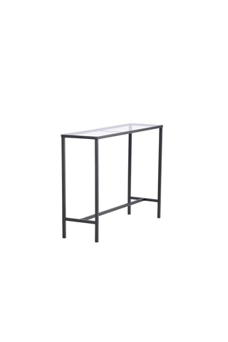 Venture Home Dipp Sidobord - Svart / Klart glas