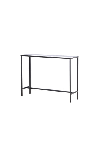 Venture Home Dipp Sidobord - Svart / Klart glas