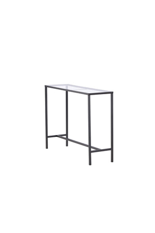 Venture Home Dipp Sidobord - Svart / Klart glas