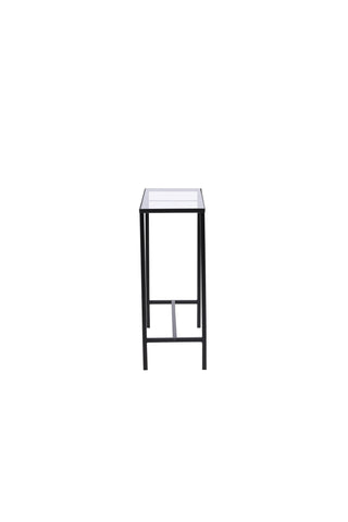 Venture Home Dipp Sidobord - Svart / Klart glas