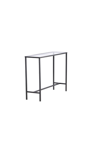 Venture Home Dipp Sidobord - Svart / Klart glas