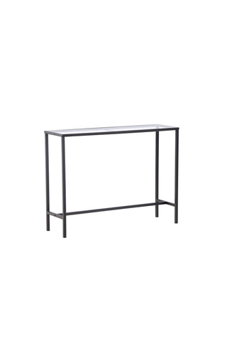 Venture Home Dipp Sidobord - Svart / Klart glas