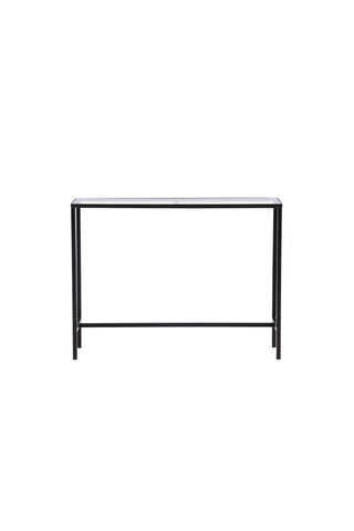 Venture Home Dipp Sidobord - Svart / Klart glas